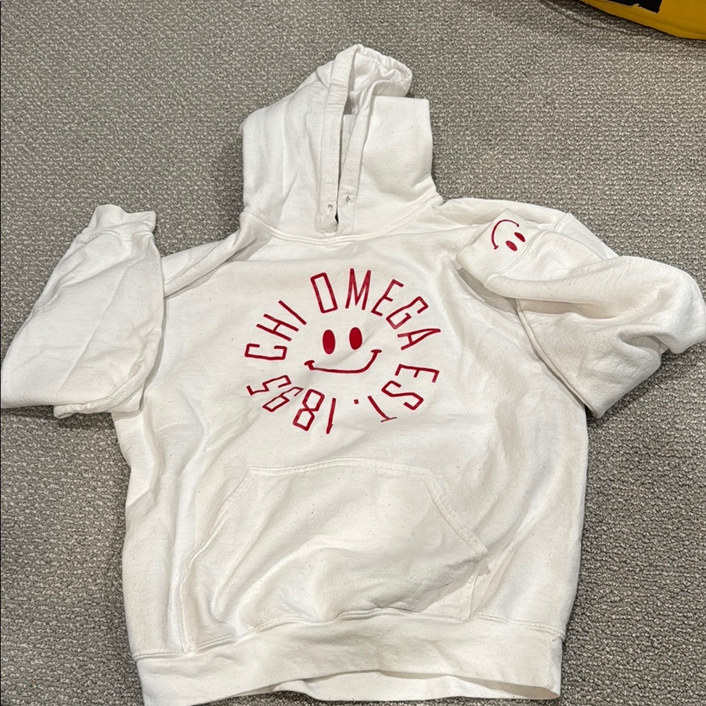 Chi Omega Smiley Face Sweatshirt